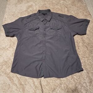 G Net Men's Gray Short Sleeve Shirt
